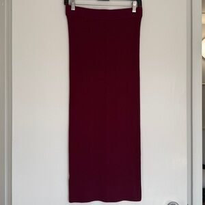 LOFT Women's Burgundy Skirt